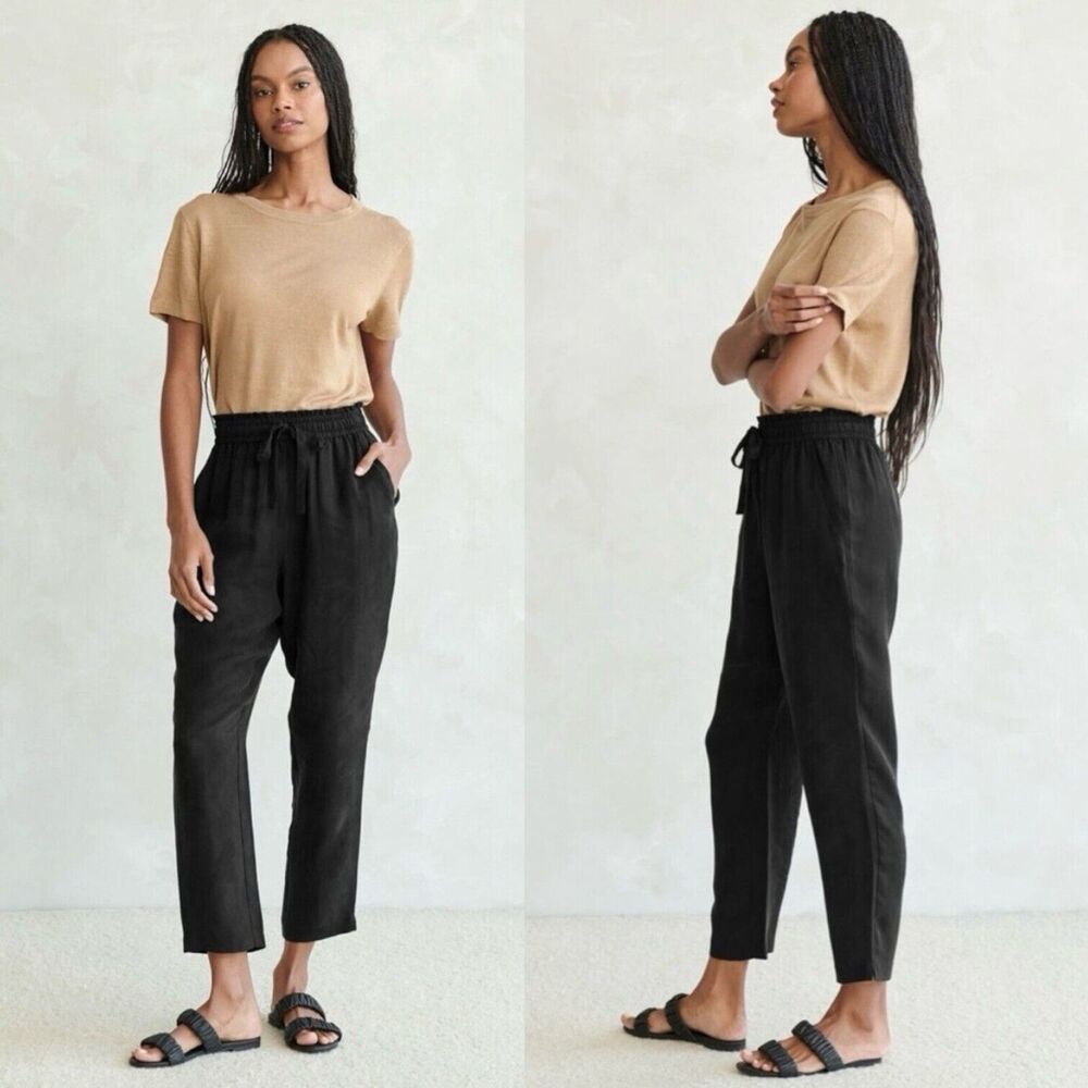 Jenni Kayne Rio Trouser Pants in Black Size XXL